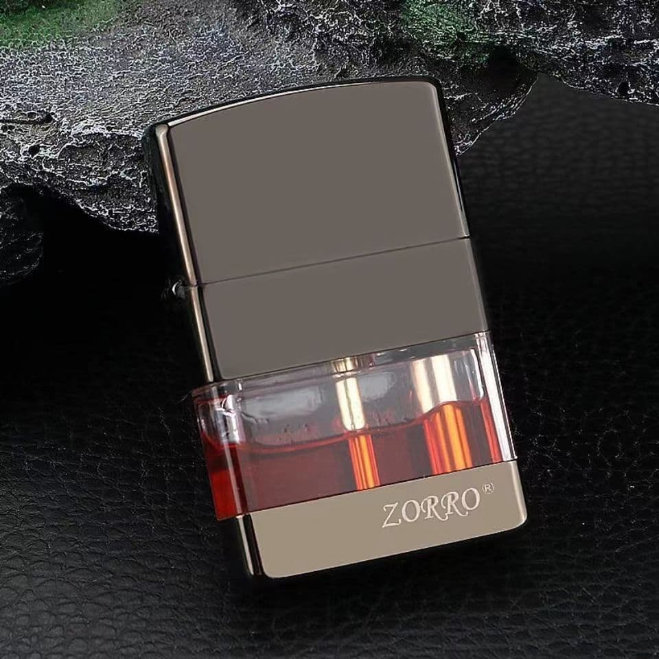 Zorro Kerosene Lighter Z690 Transparent Tank Vintage Wheel Windproof Creative Gift Lighter Wholesale Drop Shipping