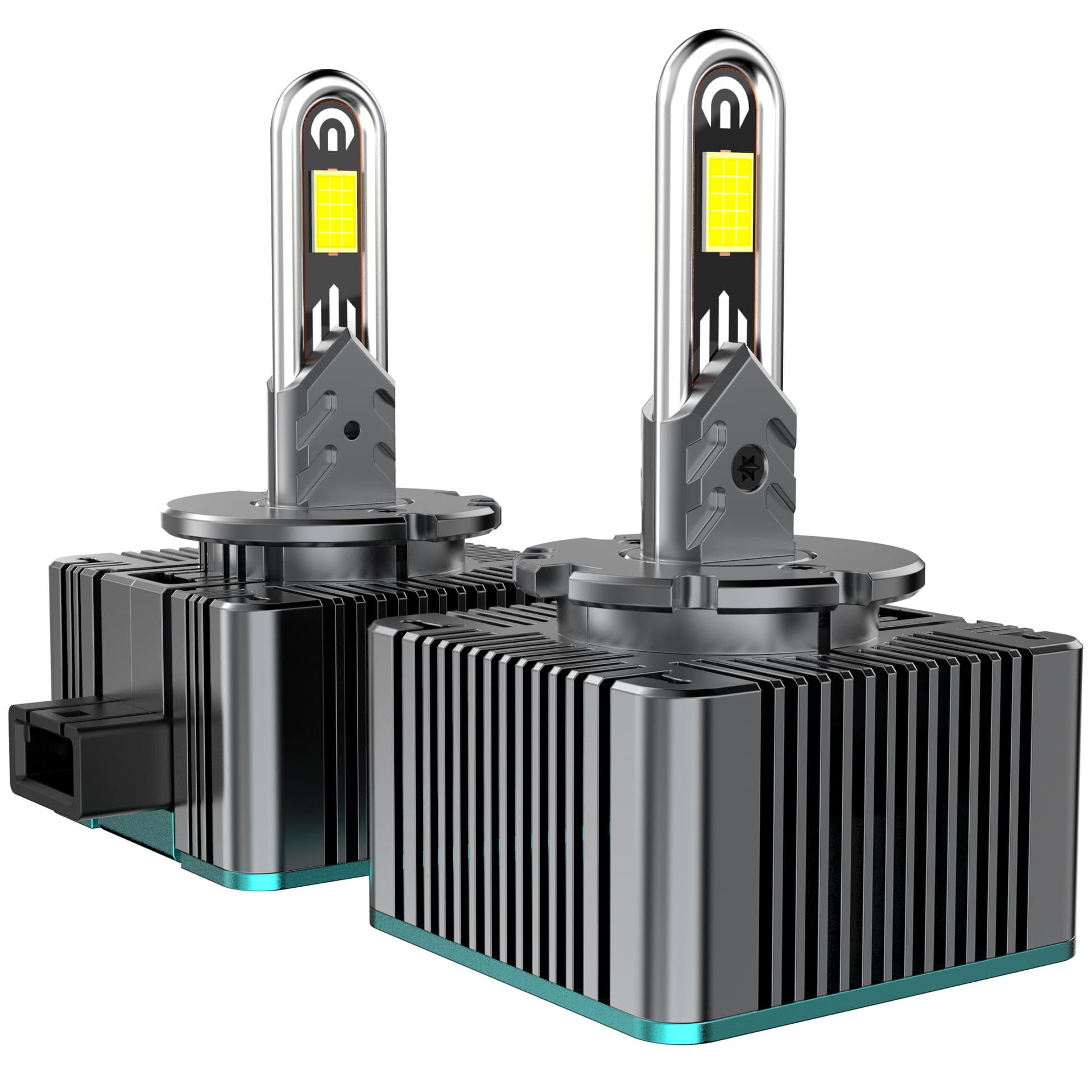 Car LED Bulb D1S/D2S/D3S/D4S/D5S/D8S U-Shape Copper Tube Heat Sink Headlight High/Low Beam