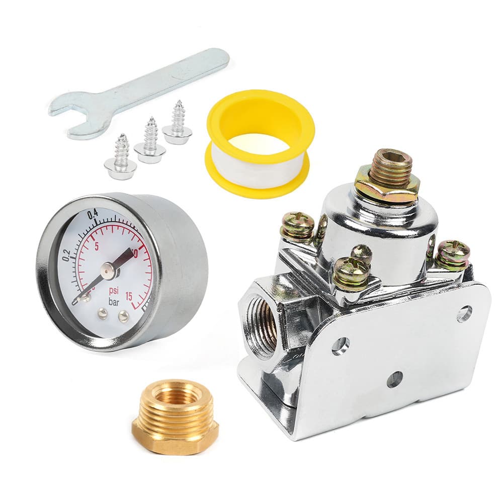 Car Modification Parts 3/8 Zinc Alloy Carburetor Fuel Valve 12-804 Fuel Pressure Regulator 12-803