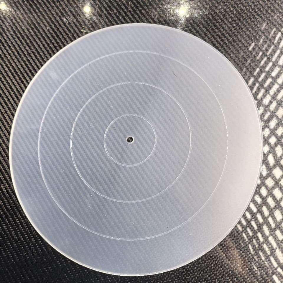 Record Player Silicone Mat Semi-Transparent Silicone Mat