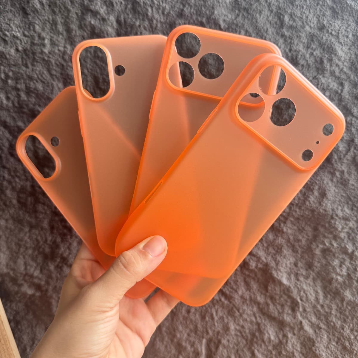 New model suitable for iphone17promax Apple 17 mobile phone case Xingyu orange ultra-thin frosted pp shell protective cover