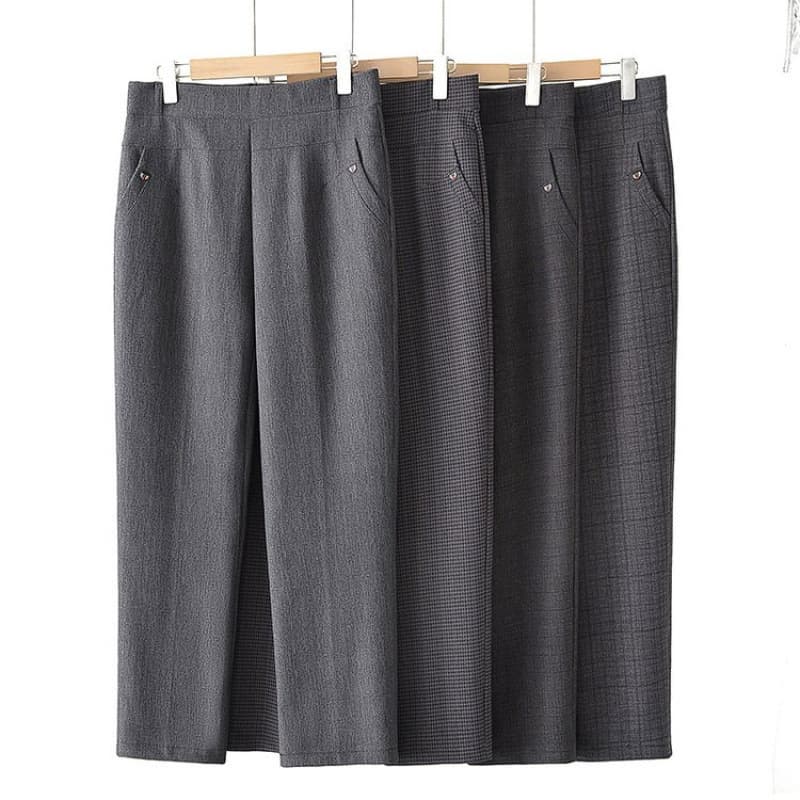 New style women's pants for spring and autumn, suitable for middle-aged and elderly women, plus size.