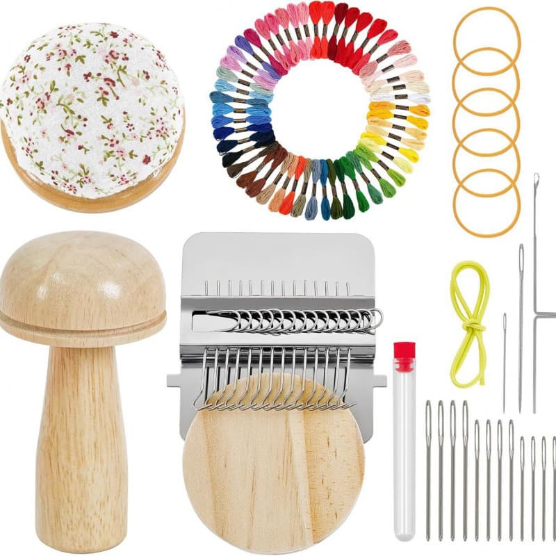 Novel Mini Darning Loom DIY Weaving Repair Tool Patching Kit for Export