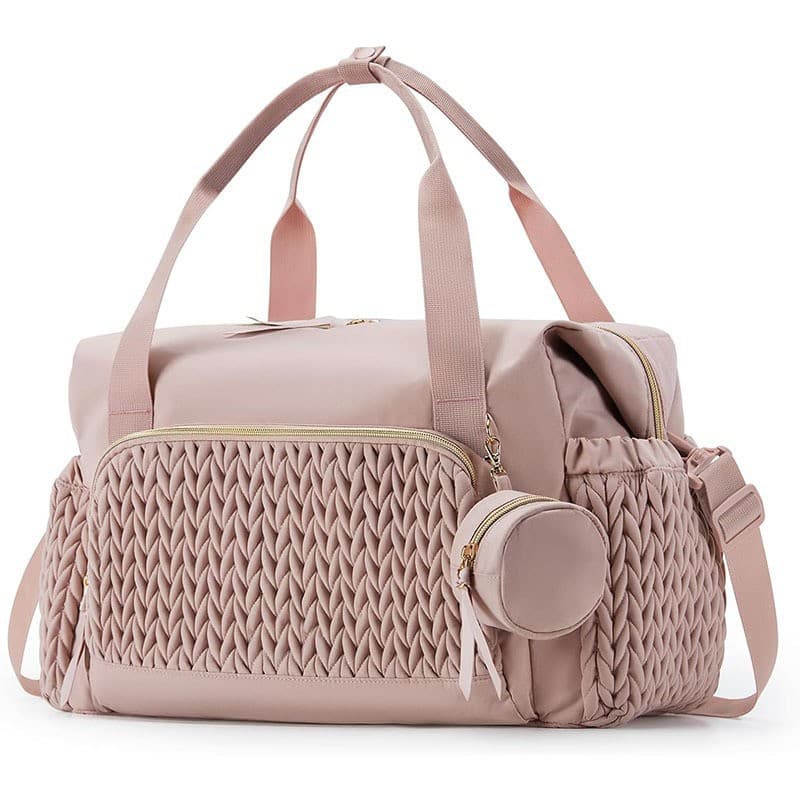 In Stock Cross-border Baby Diaper Bag Handbag Large Capacity Travel Diaper Bag Delivery Hospital Bag with Pacifier Pouch
