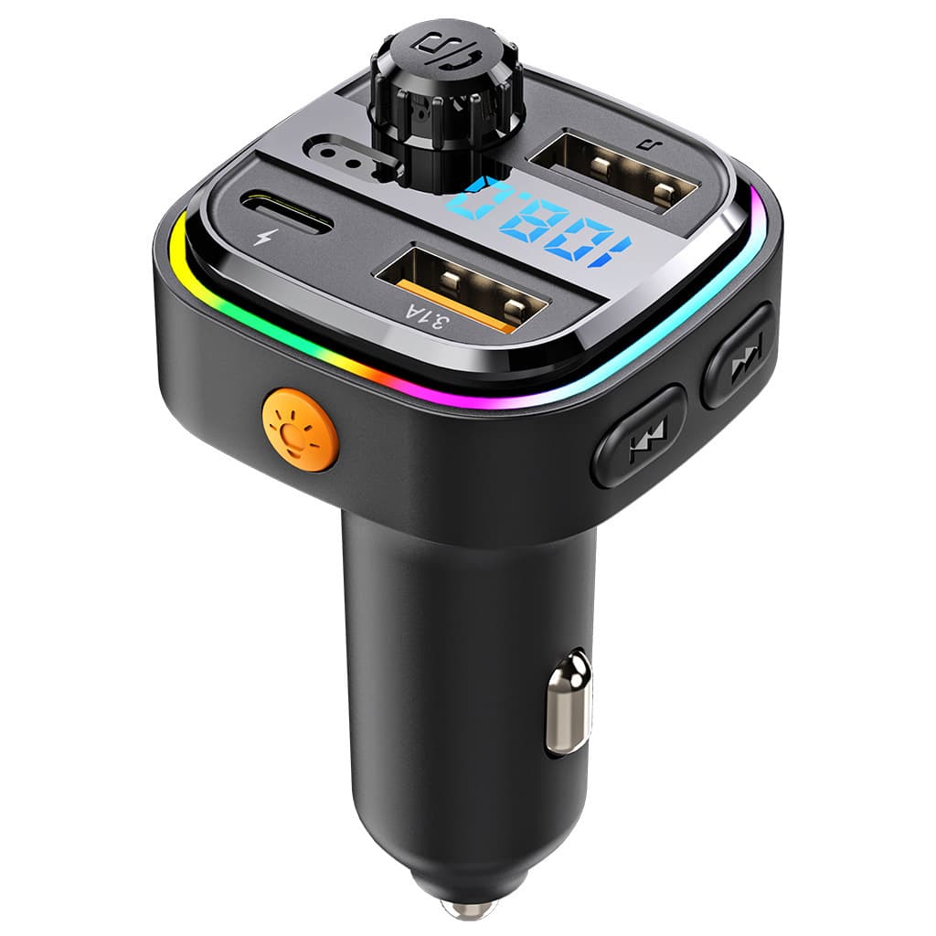 C26 Car Bluetooth MP3 Music Player BT5.0 Car FM Transmitter Hands-Free Calling Phone Music