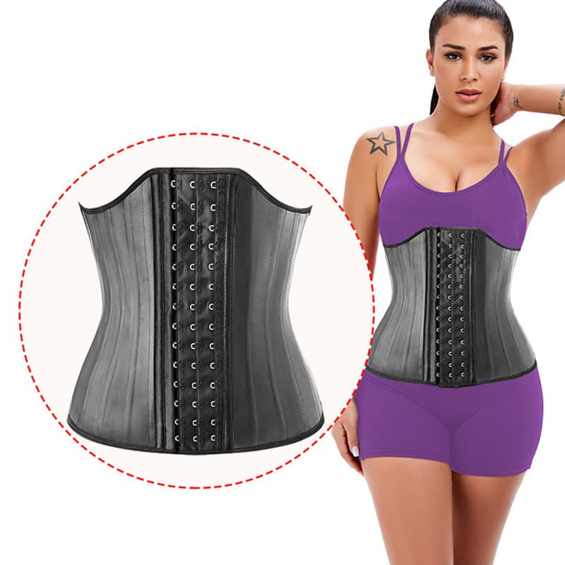Cross-border Smooth Latex Waist Trainer Corset Bust Support Belt Postpartum Fitness Sports Buckle Abdominal Belt
