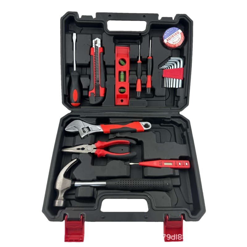 Home Tool Box Set Complete Hardware Tools Multifunctional Combination Kit for Electrician and Handyman (Manual)