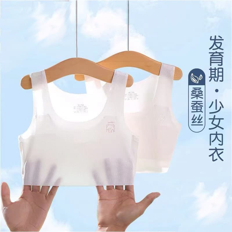 Girls' Bra Training Vest A-Class Seamless Bralette for Developing Teens Lightweight Chest Wrap