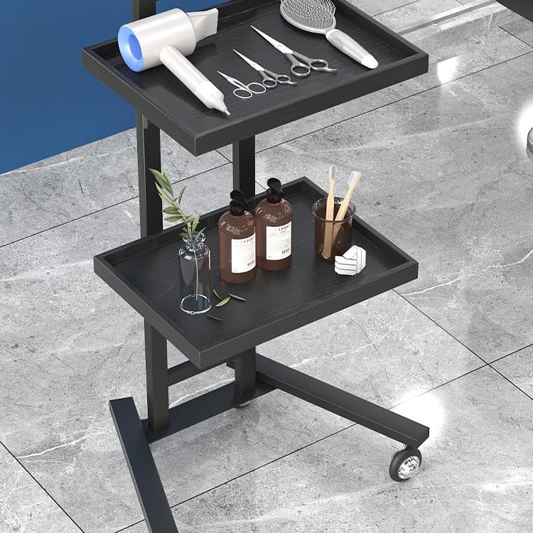 ✅ Hair Salon Nail Beauty Massage Shop Hairdresser Hair Treatment Mobile Storage Organizer Hair Perm and Dye Tool Cart Trolley Folding Push Cart
