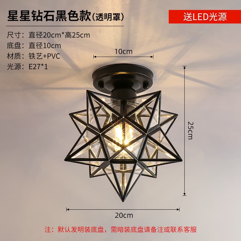 Creative Nordic Modern Minimalist Corridor Hallway Ceiling Light, Luxury Entryway Balcony Lighting
