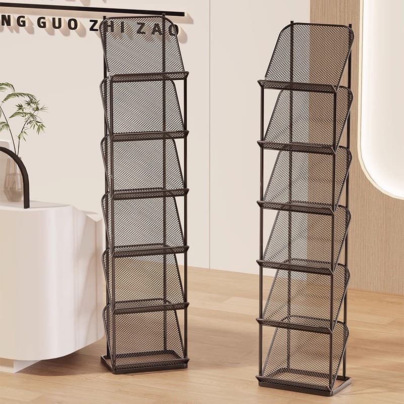 Magazine rack promotional material rack display rack book and newspaper storage rack single page display rack storage floor-standing newspaper rack