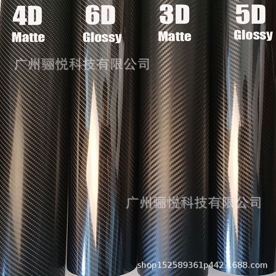 Waterproof Carbon Fiber Sticker for Motorcycle Computer Notebook Universal Car Accessory PVC Film Home Decorations