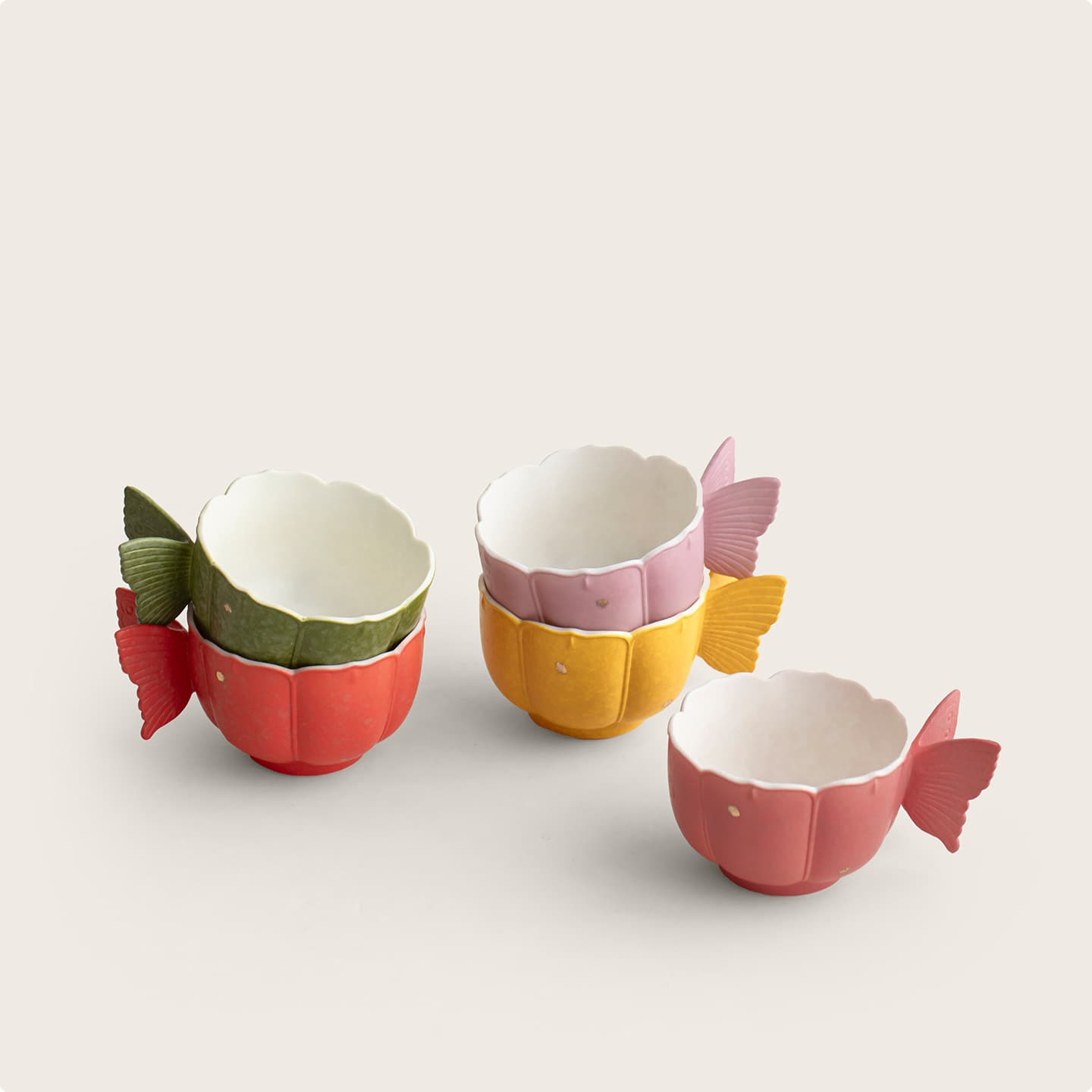 Fengyi Changwu Gold-Dotted Petal Butterfly Cup, Hand-Painted Host Cup, Tasting Cup, Single Cup, Tea Cup, Gift Box Set
