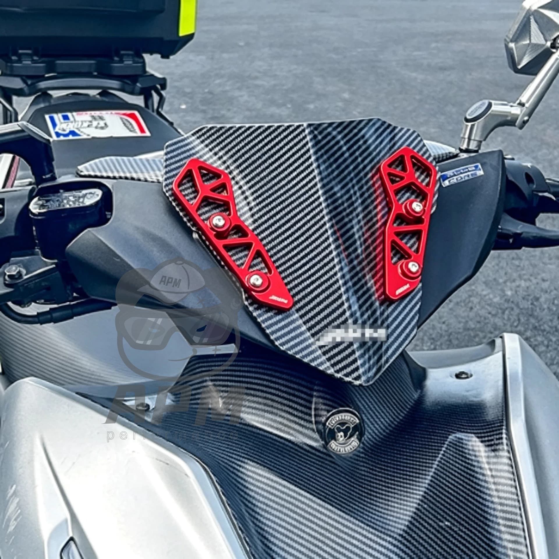 Motorcycle Modified Windshield Bracket for NVX/AEROX155 V1 V2 V3 Modified Front Windshield Bracket