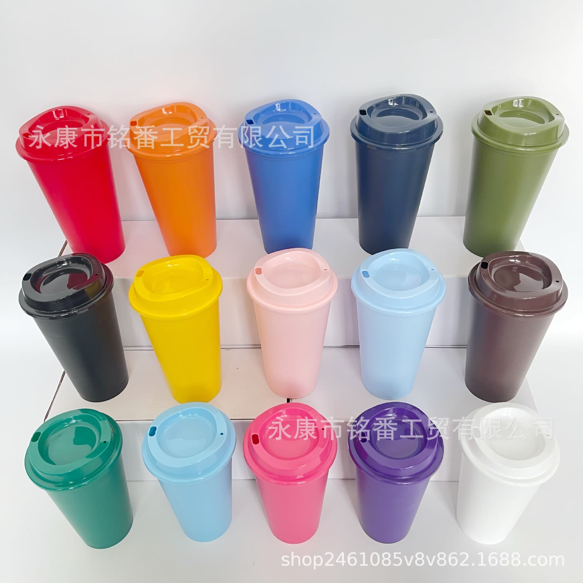 Cross-border Hot-Selling 475ml PP Plastic Cup 16OZ Single-Layer Direct Drink Coffee Cup, Straw Cup Beverage Cup with Logo Option