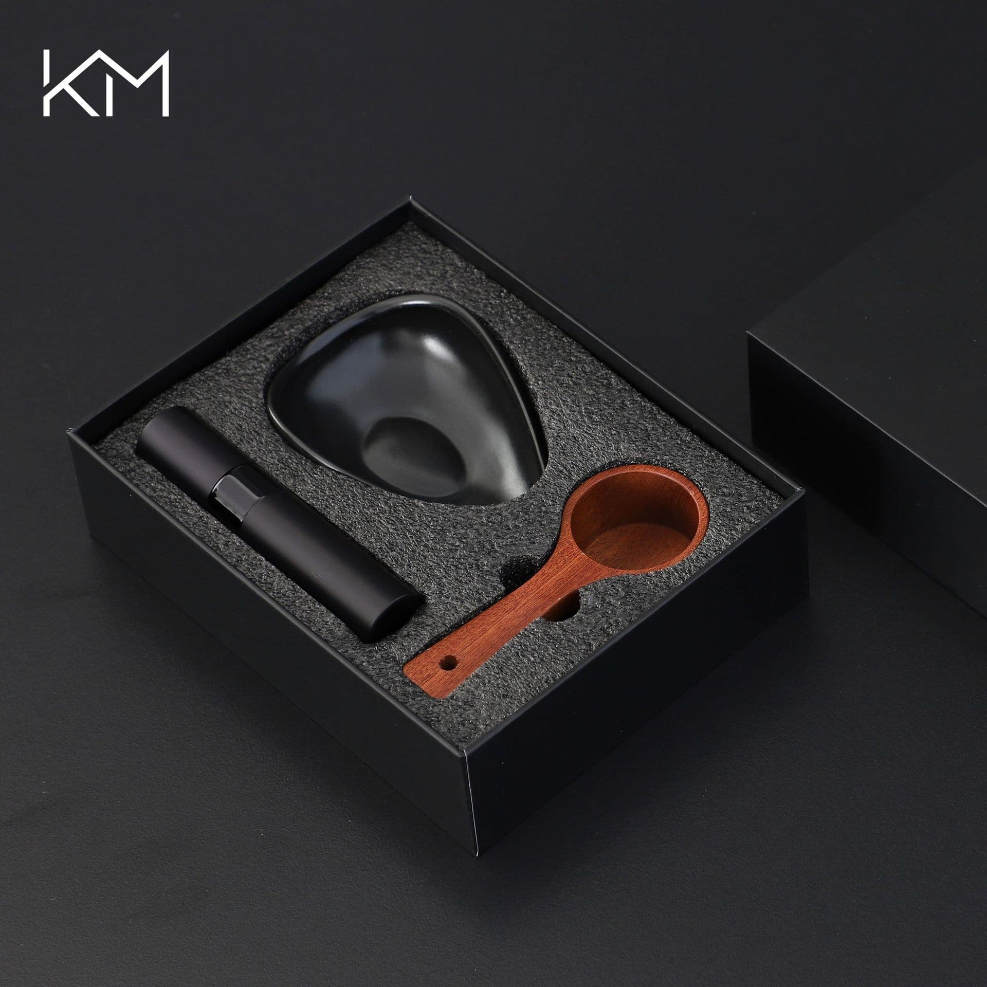 Modern Simple Italian Coffee Accessories Set Small Spray Measurement Weight Coffee Bean Plate Spoon Anti-Powder for Home Use