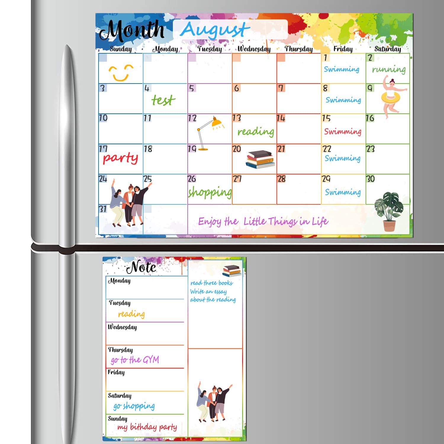 2025 new A3 set strong magnetic high suction planner cross-border classic style exquisite export fridge magnets