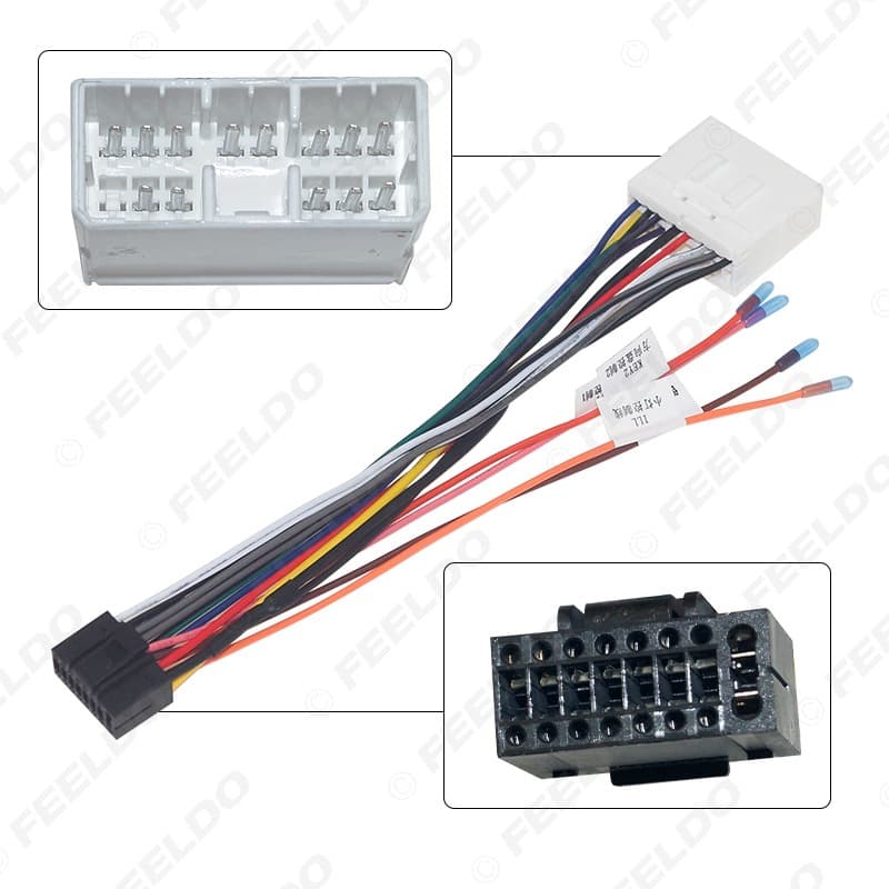 Compatible with 2007 Subaru 16Pin Modified Power Cable Android Large Screen Navigation Wire Harness Car Audio Video Modification Cable
