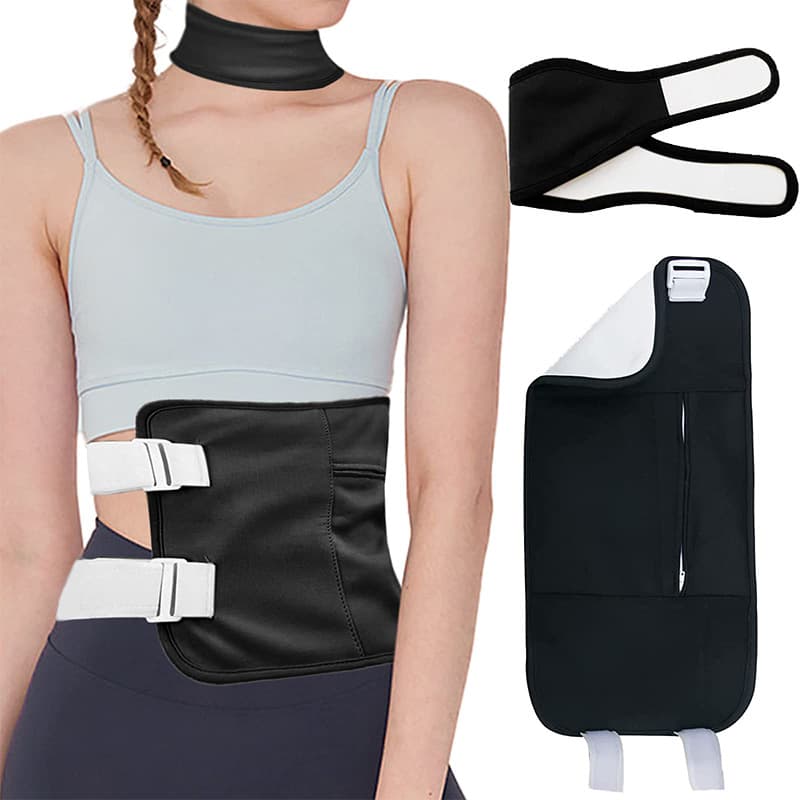 Cross-border castor oil pack, leak-proof adjustable waist support belt, waterproof essential oil care pack