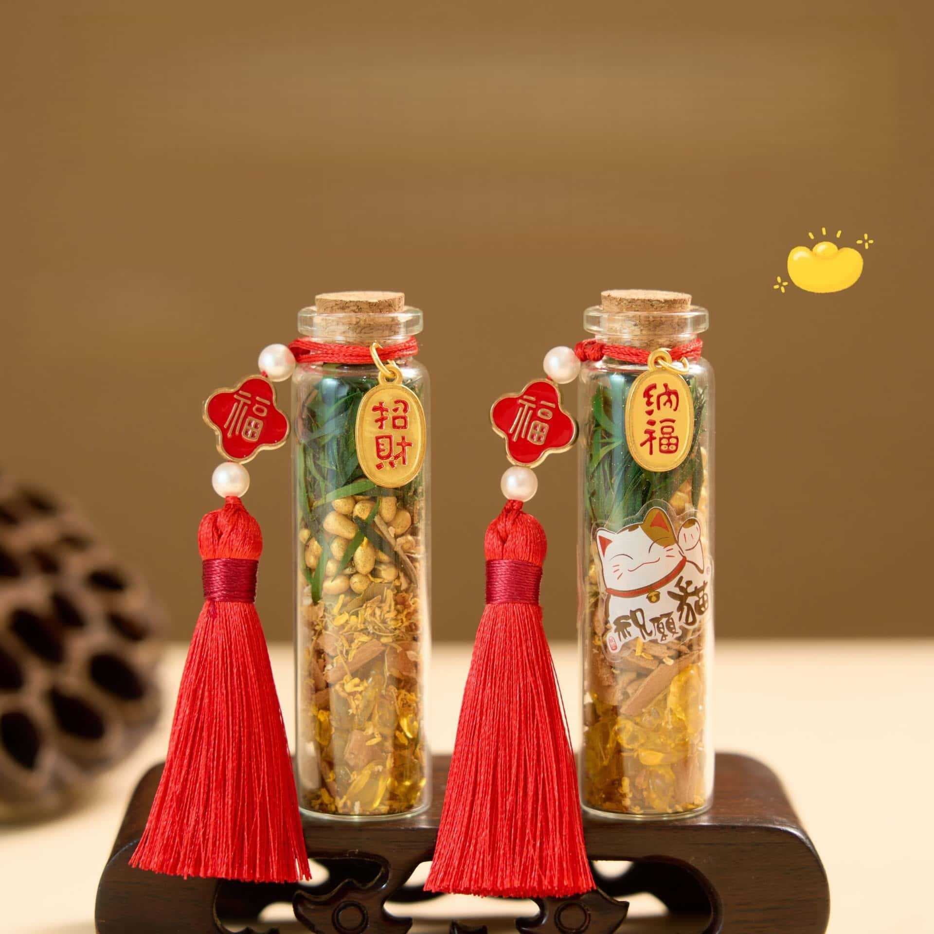Cinnamon Raw Rice Desktop Office Home Decor Arrangement Portable Creative Gift Ornament