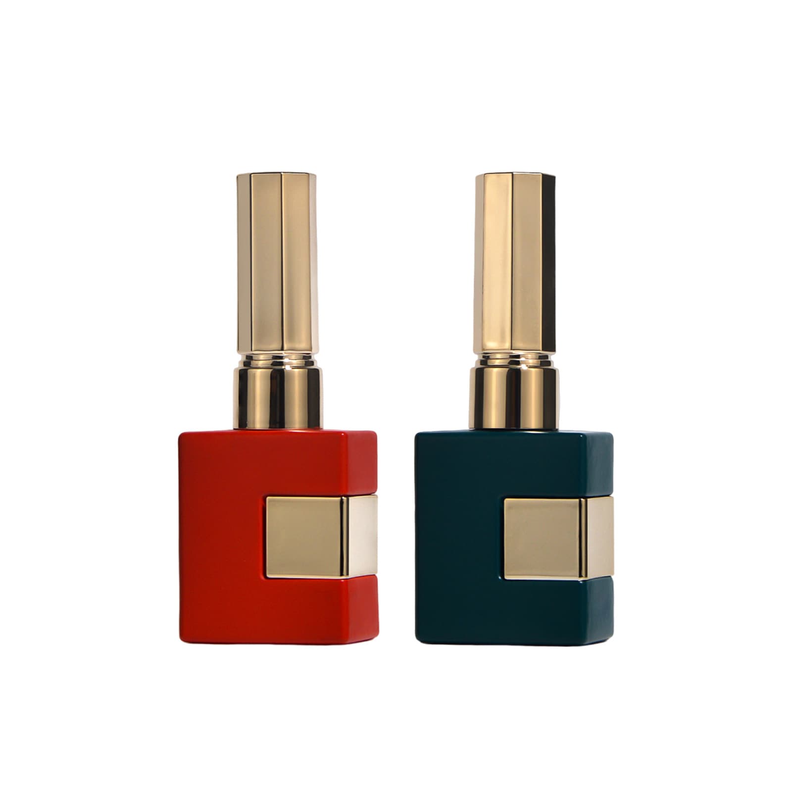 Factory Supply In Stock Nail Polish Bottles Red Green Champagne Gold White Multiple Styles Nail Gel Empty Bottles Brush Nail Polish Cap Glass Bottles