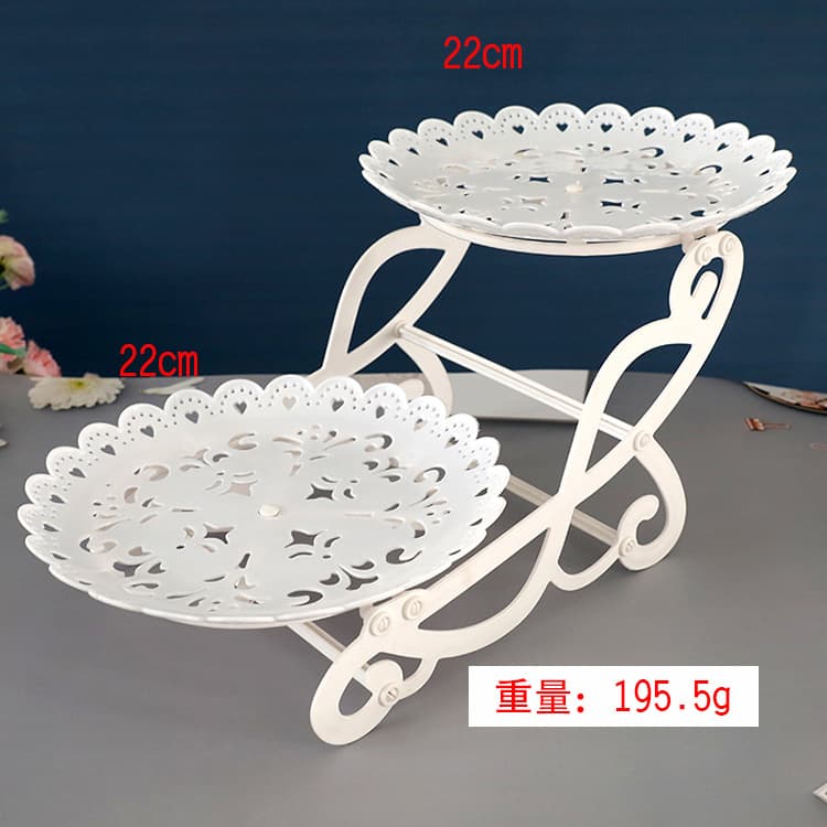 European-style Three-Tier Cake Stand Dessert Tray Fruit Plate Birthday Party Decoration Wedding Dessert Table Cake Rack