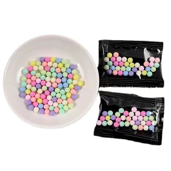 Guka Disk Macaron Beads Small Pack Material Kit, Cream Glue Hair Clip Phone Case DIY Handmade Accessory Parts