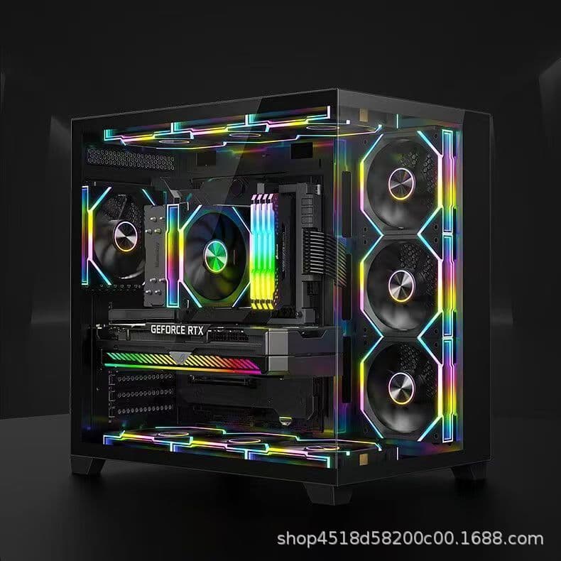 Prism Building Blocks 4th Gen 12CM PC Case Cooling Fan Wireless Daisy-Chain ARGB Temperature Control Quiet 3-in-1 Fan