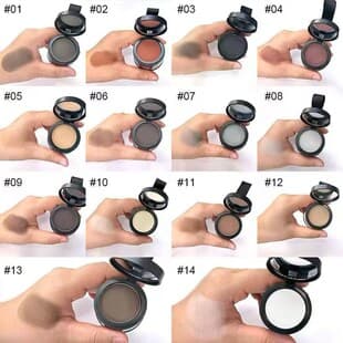 VERONNI Hairline Contour Shadow Powder, Cover High Forehead, Trim Sideburns & Hairline Shadow Stick, Waterproof Hair Filler