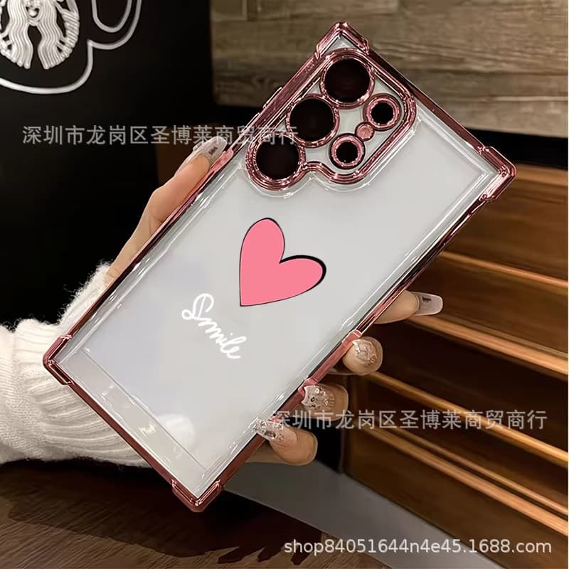 Love English applicable to Samsung S26 mobile phone case S25ULTRA anti-fall Galaxy S23 protective cover NOTE20