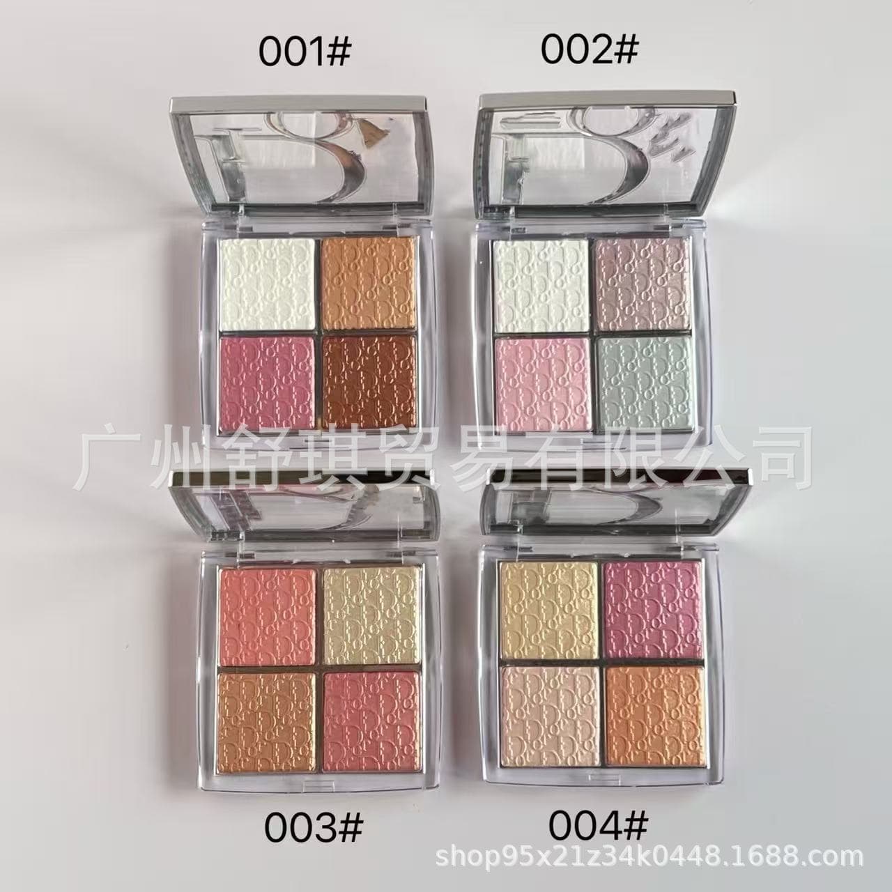 Cross-border Hot-Selling Dijia Makeup Backstage Relief Four-Color Highlight & Contour Palette Matte Brightening Shimmer Nose
