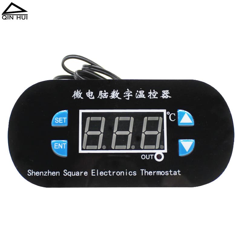 Greenhouse Digital Temperature Controller Mini Thermostat Board Red Blue LED Display Adjustable Temperature Control Module