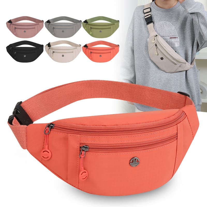 Hot New Sports Waist Bag Fashion Chest Bag for Women Lightweight Versatile Casual Single Shoulder Bag Simple Crossbody Bag