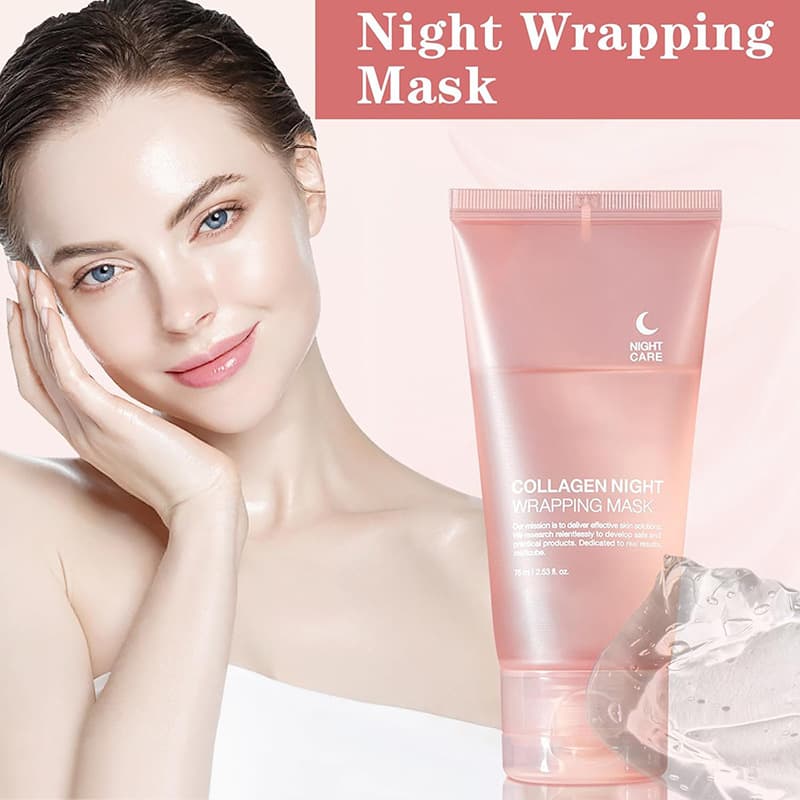 Cross-border FACE MASK Collagen Hydro Glow Sleep Collagen Peel-Off Mask Apply Moisturizing and Hydrating