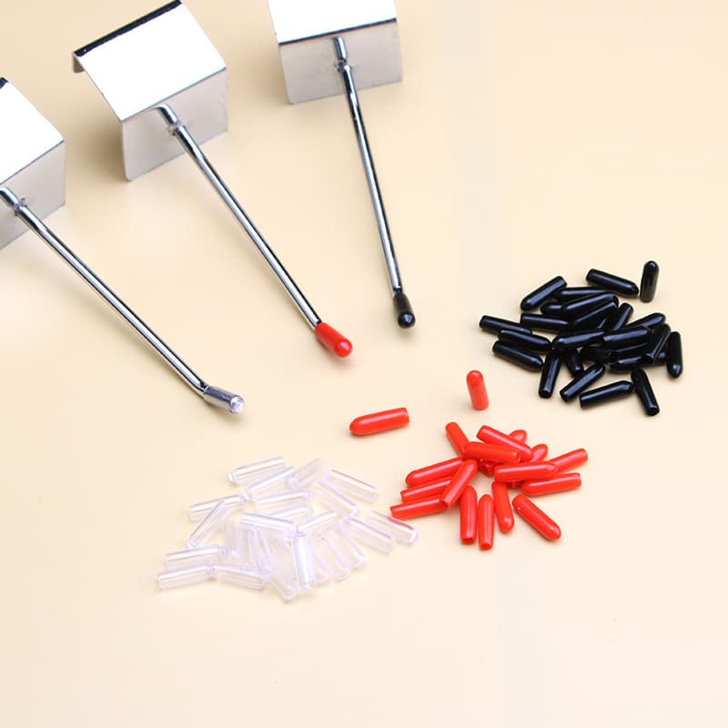 Hook matching stopper, PVC rubber sleeve anti-slip sleeve, shelf hook dedicated head impact and scratch-resistant protective rubber cap