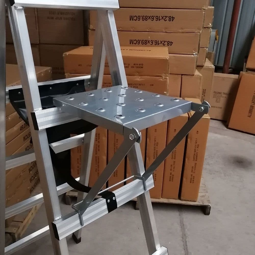 Cross-border popular aluminum ladder accessories, ladder workbench ladder tripod ladder storage table simple addition