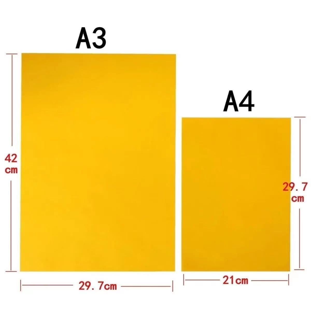 A5 Yellow Paper A3 Yellow Paper Printing Paper Large Yellow Paper A4 Red Paper Copy Paper