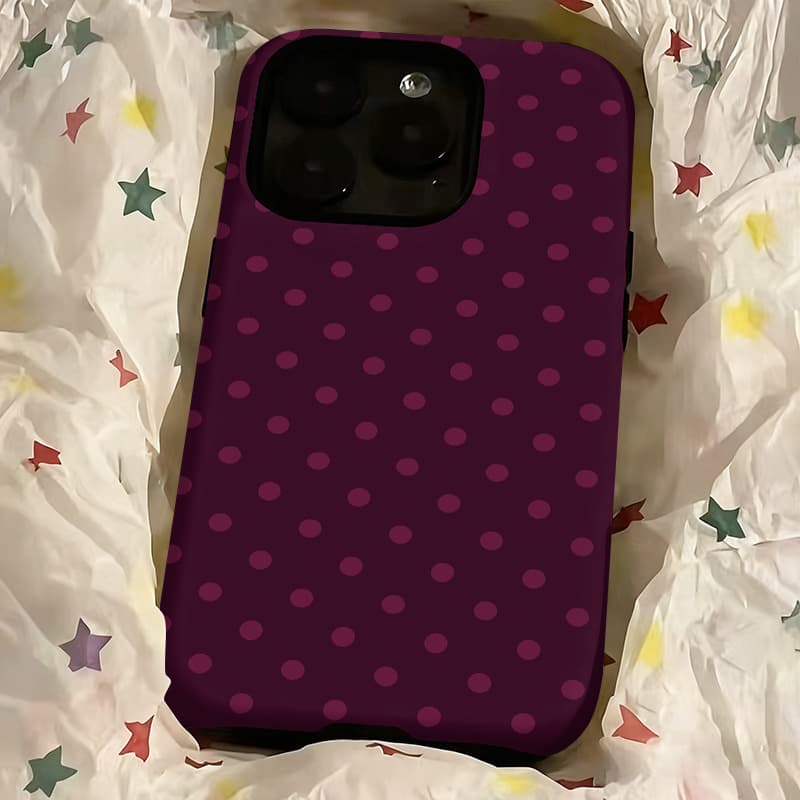 Polka Dot Film 2-in-1 Compatible with Apple 17 Phone Case Source Factory iPhone 16 Pro Max Cross-Border