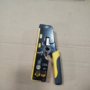 Category 7 Through-Hole Network Crimping Pliers, Cat7 RJ45 Dovetail Clamp Crimping Tool, Cat5e/6/7 Crystal Head Through-Hole Network Crimping Pliers