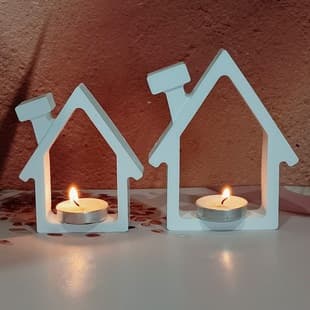 S1791+S1792 Halloween Frame House Ornament Decorative Cement Plaster Mold DIY Silicone Mold