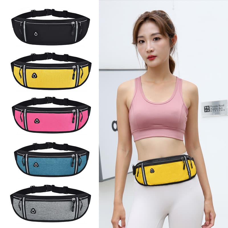 Outdoor Sports Multi-Functional Waist Pack Women Oxford Fabric Waterproof Women's Crossbody Bag Body-Hugging Invisible Running Phone Pouch Trendy
