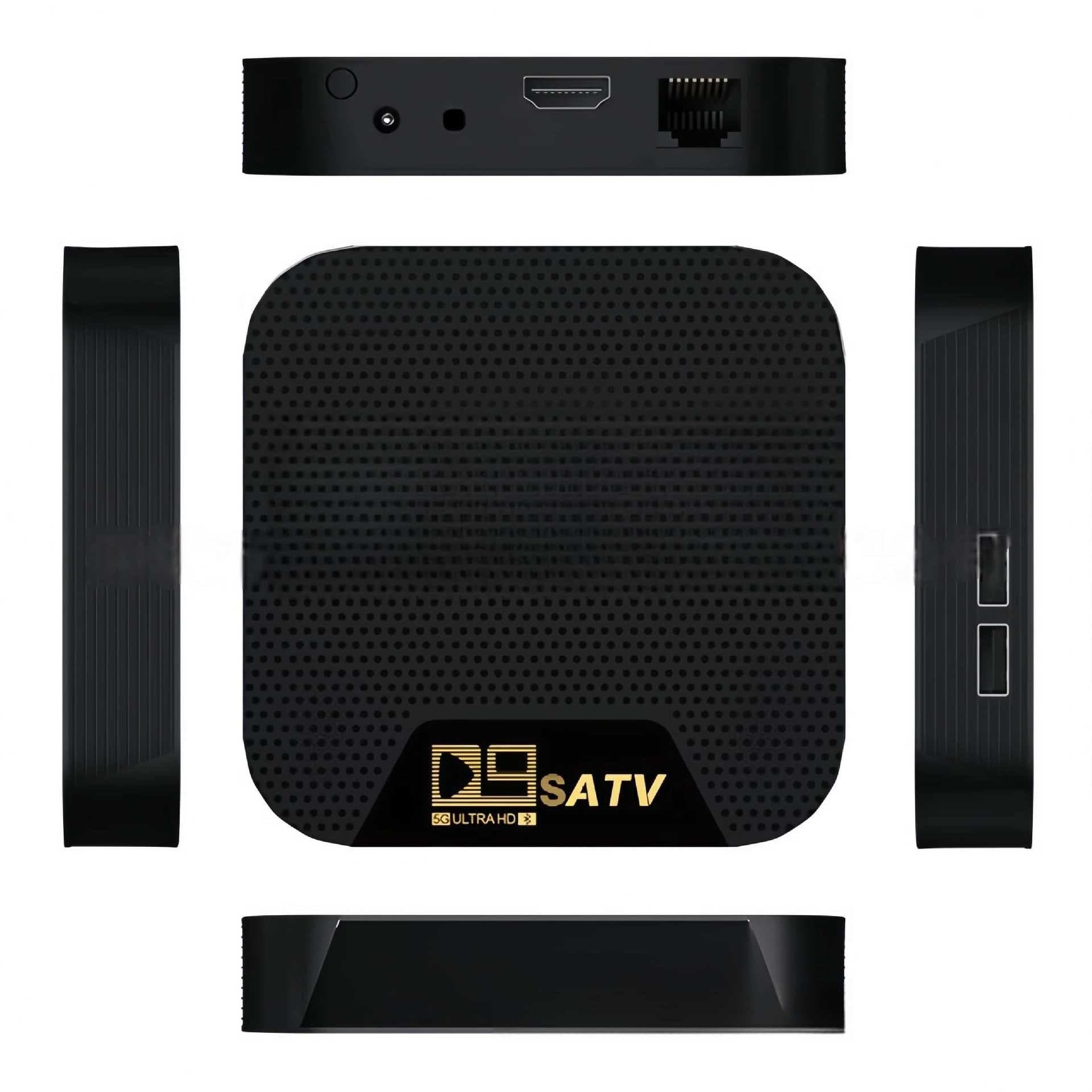 D9SATV Bluetooth Voice Remote 5G WiFi Network TV Box Set-Top Box TVBOX