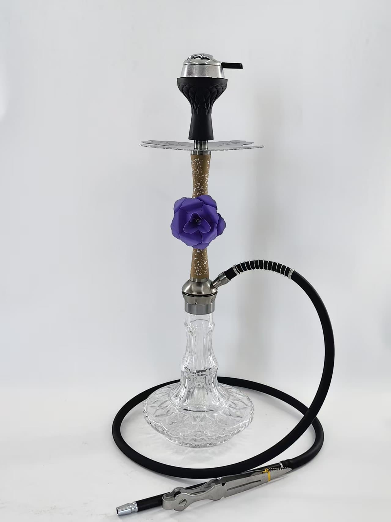 Hookah Factory Arabic Multicolor Small Aluminum Hookah with Bowl Silicone Hose Hookah Shisha