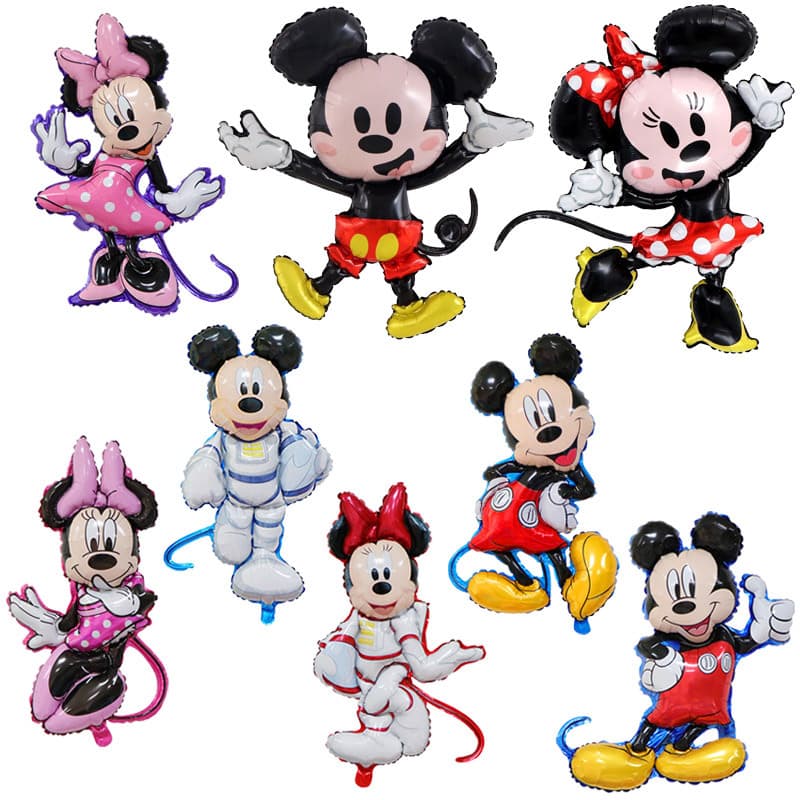 Cartoon Birthday Decoration Balloons Mickey Mouse Minnie Baby Kids Birthday Party Decor Supplies