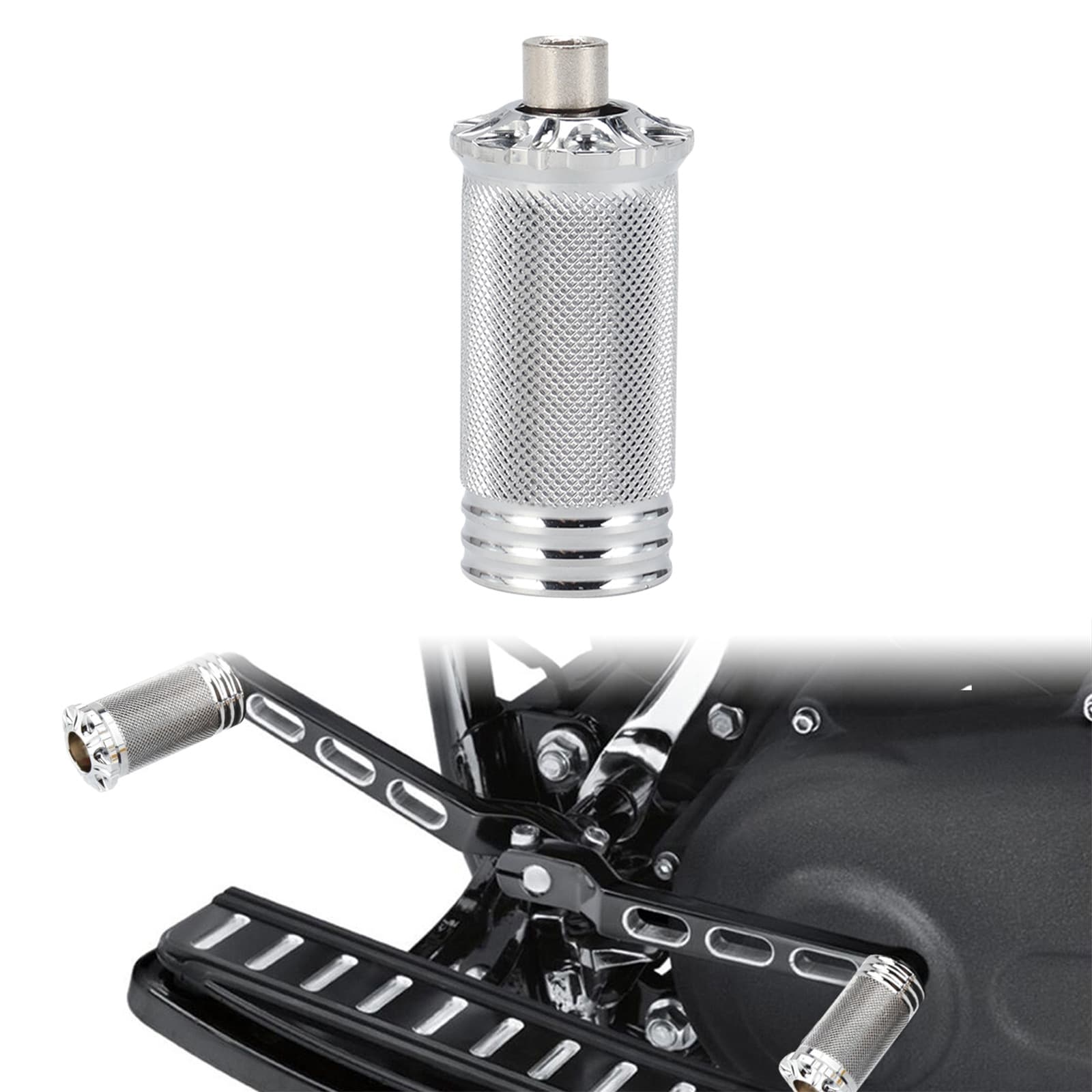 Harley Road King Fat Boy Street Glide XL883 X48 Vintage Modified Foot Peg Shift Head Shift Rubber
