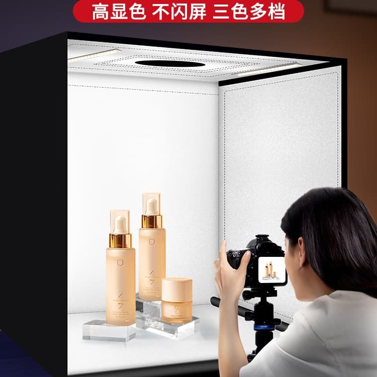 Studio photography, small still life photography, lightbox props, background boxes, e-commerce product shadowless professional white background.
