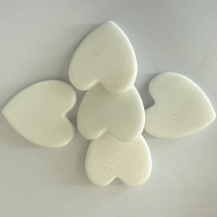 Customized Natural Marble Heart-shaped Stone Craft Gifts, Printable and Paintable Stone Material Handmade Travel Souvenirs