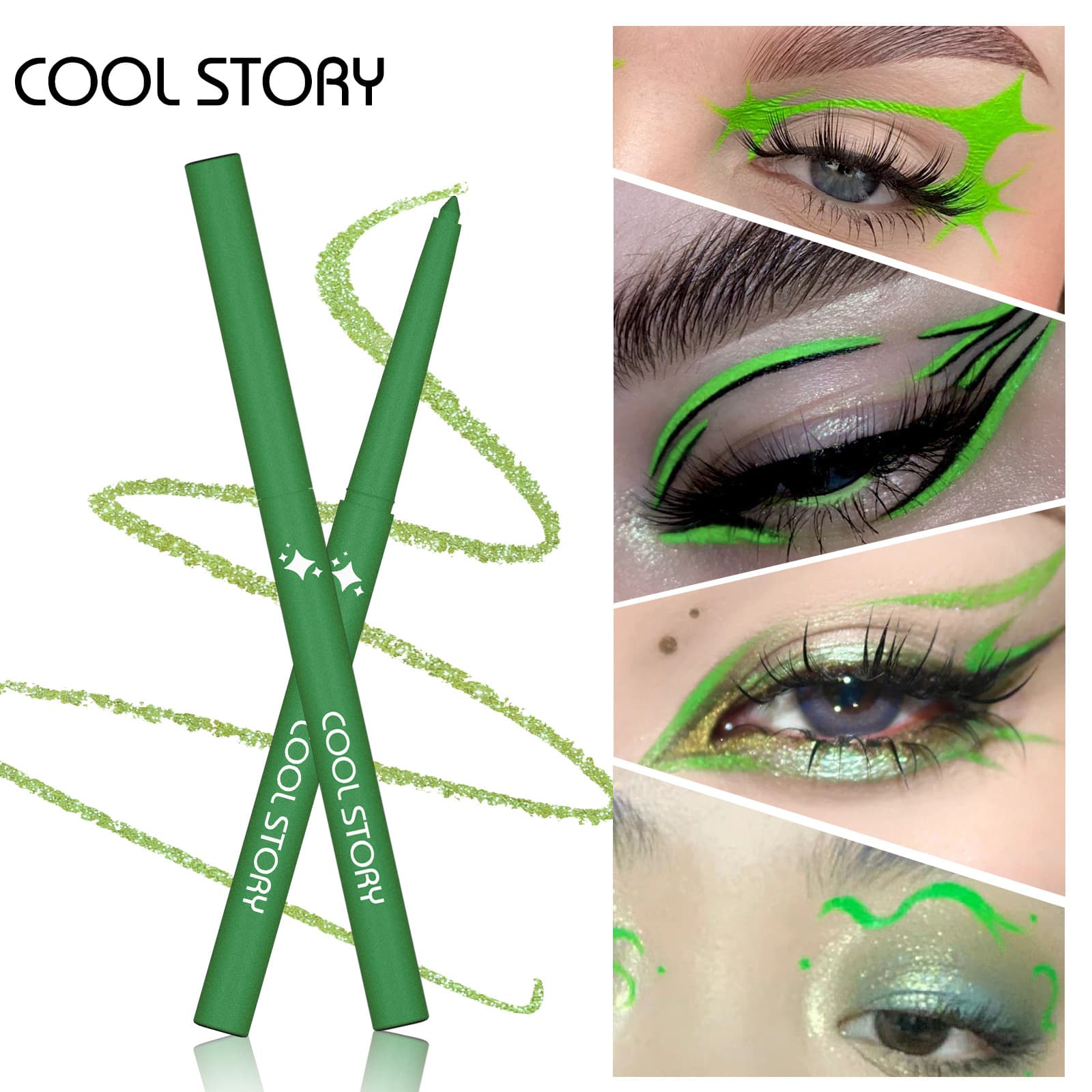 Cross-border Single-color Pearlescent Eyeliner Gel Pencil Metallic Color Export Eyeshadow Stick Waterproof Eyeshadow Stick Under-eye Brightener Highlighter Pen In Stock