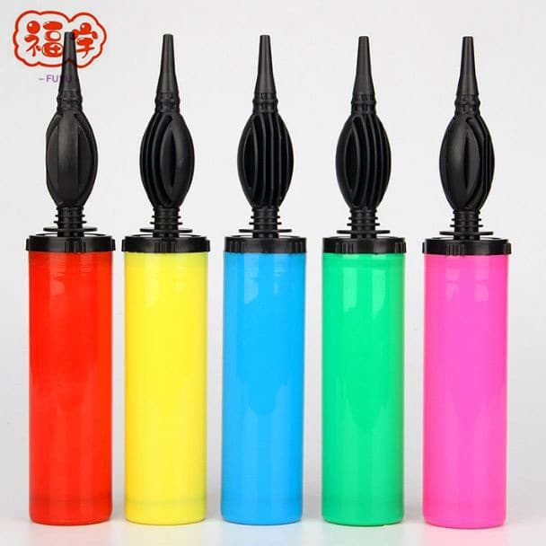 Wholesale Portable Mini Magic Balloon Dual Air Pump Plastic Hand Push Pull Inflator Machine Easy To Carry Home Supplies