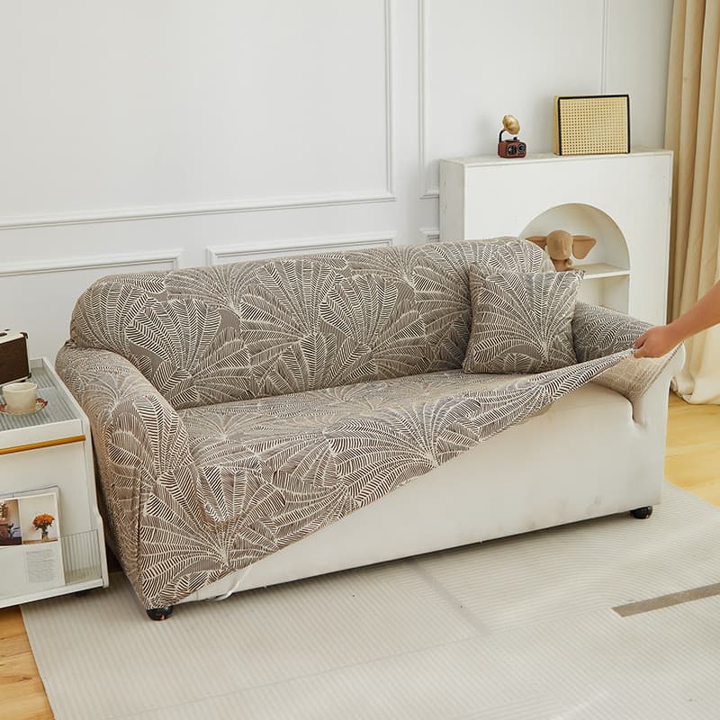 Fashion Printed Stretch Sofa Cover Full Wrap Multi-Person Living Room Sofa Cover Anti-Slip Dirt-Proof Sofa Cover